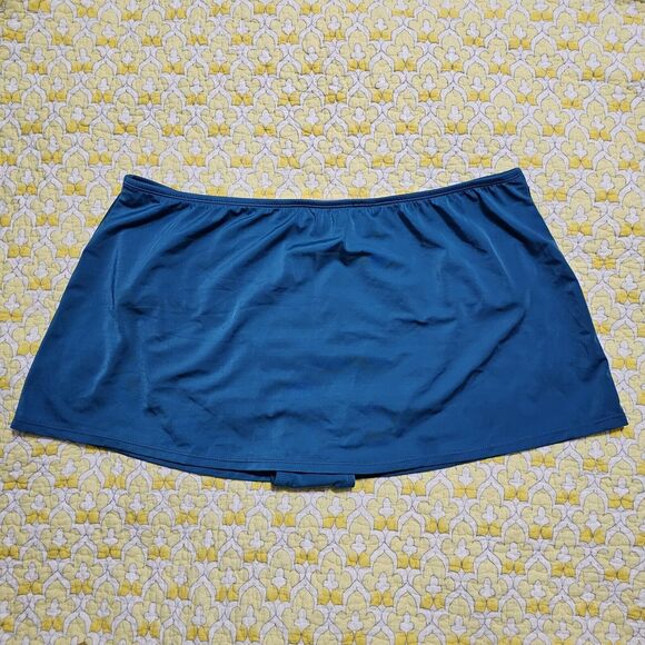 Chadwick's Skirted Swim Bottom Turquoise Size 18 (BOTTOM ONLY) - Picture 1 of 8
